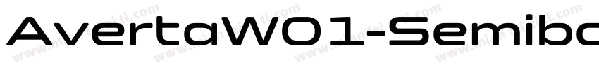 AvertaW01-Semibold R字体转换